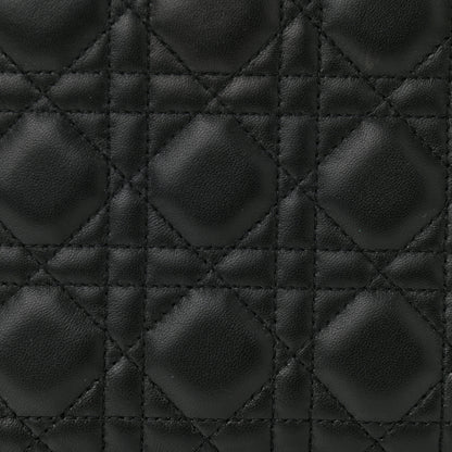 Christian Dior Lambskin Cannage Medium Lady Dior Black 6 of 10