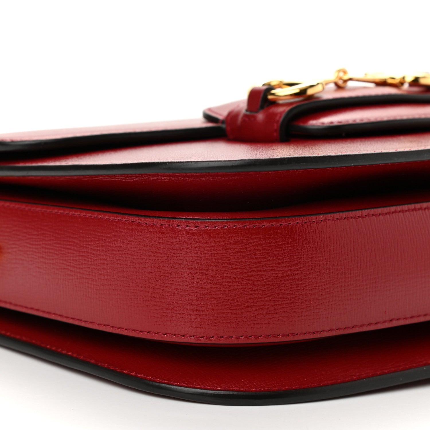 Gucci Azalea Calfskin Horsebit 1955 Shoulder Bag New Cherry Red 5 of 11