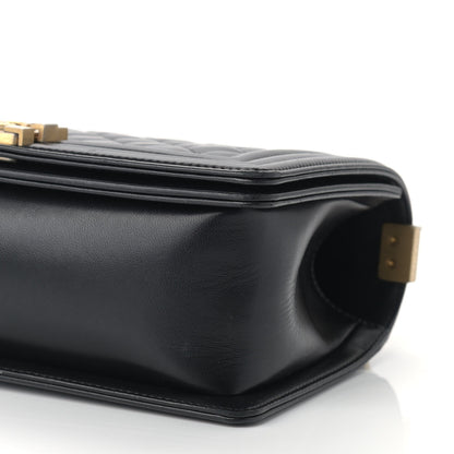Chanel Lambskin Quilted Medium Boy Flap Black 8 of 8