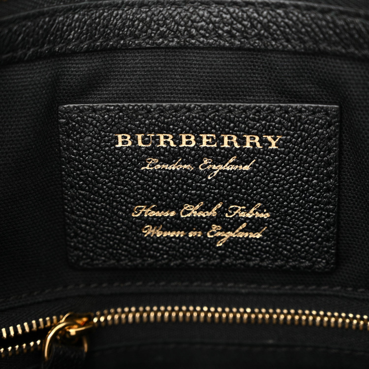 Burberry Soft Grain Calfskin House Check Small Helmsley Crossbody Black 6 of 11