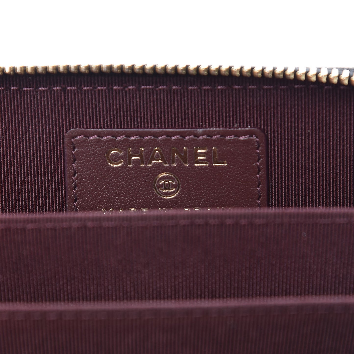 Caviar Quilted Zip Coin Purse Black