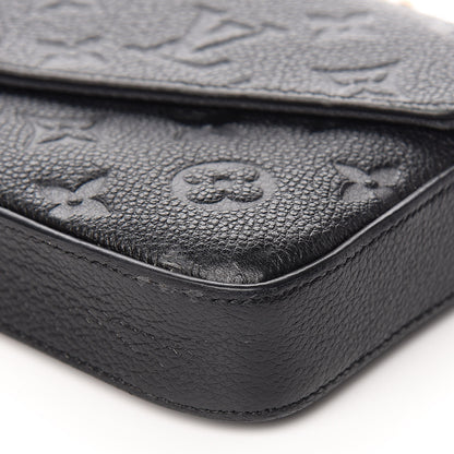 Louis Vuitton Empreinte Pochette Felicie Chain Wallet Black 11 of 14