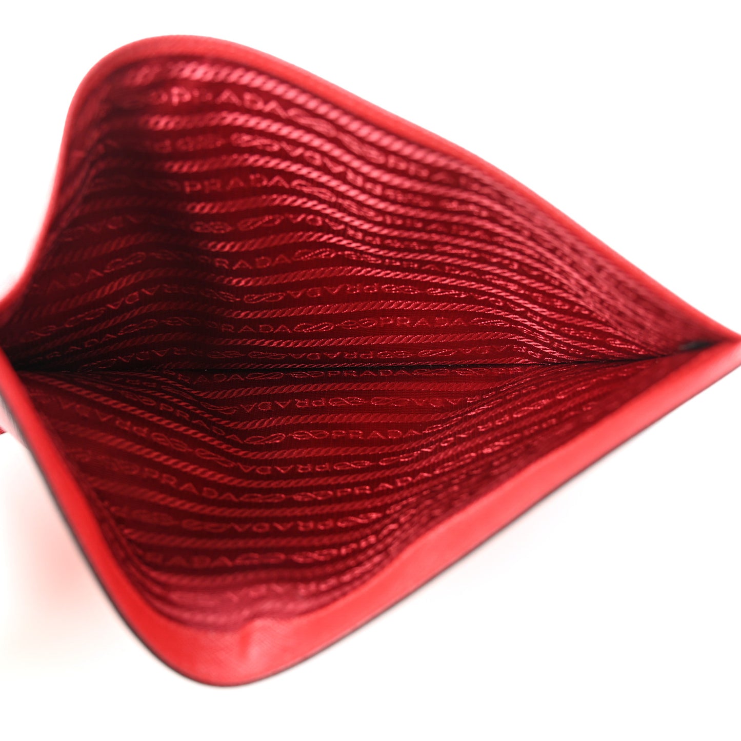 Saffiano Pouch Black Rosso
