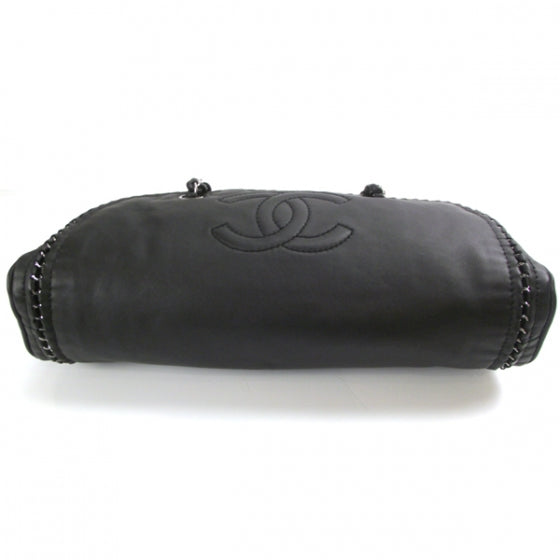 Chanel Leather Luxe Ligne Bowler Black 4 of 6