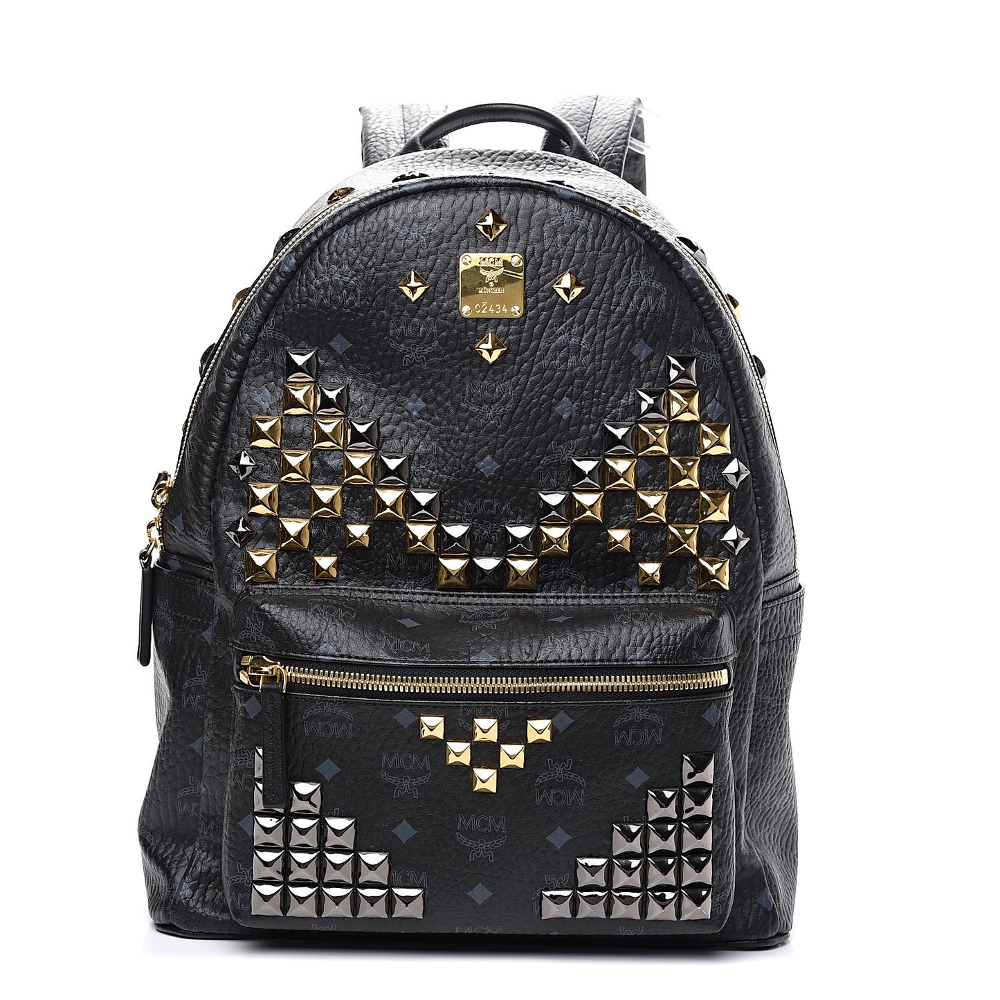 Visetos Studded Medium Stark M Backpack Black