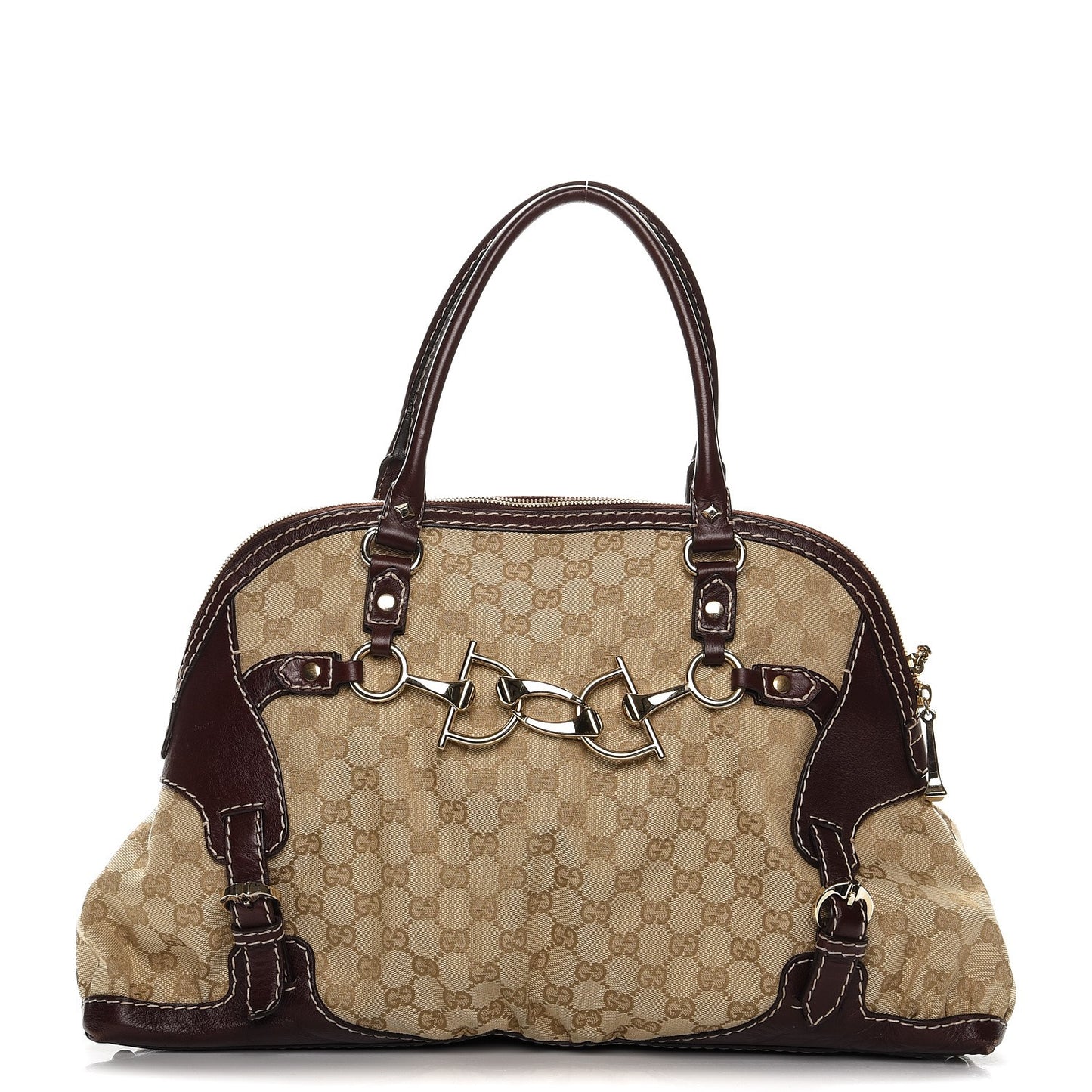 Monogram Medium Horsebit Nail Boston Brown