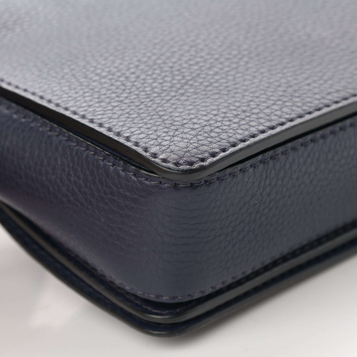 Christian Dior Grained Calfskin Dio(r)evolution Flap Bag Navy Blue 12 of 18