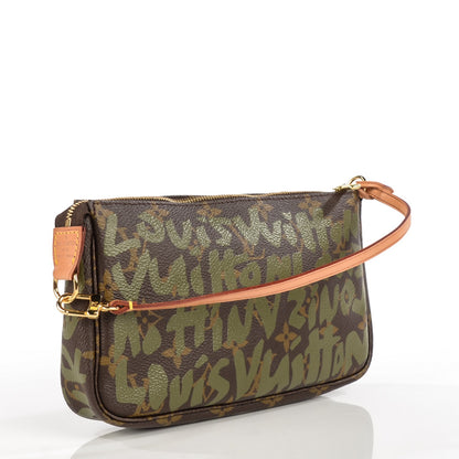 Louis Vuitton Monogram Graffiti Pochette Accessories Kaki 3 of 7