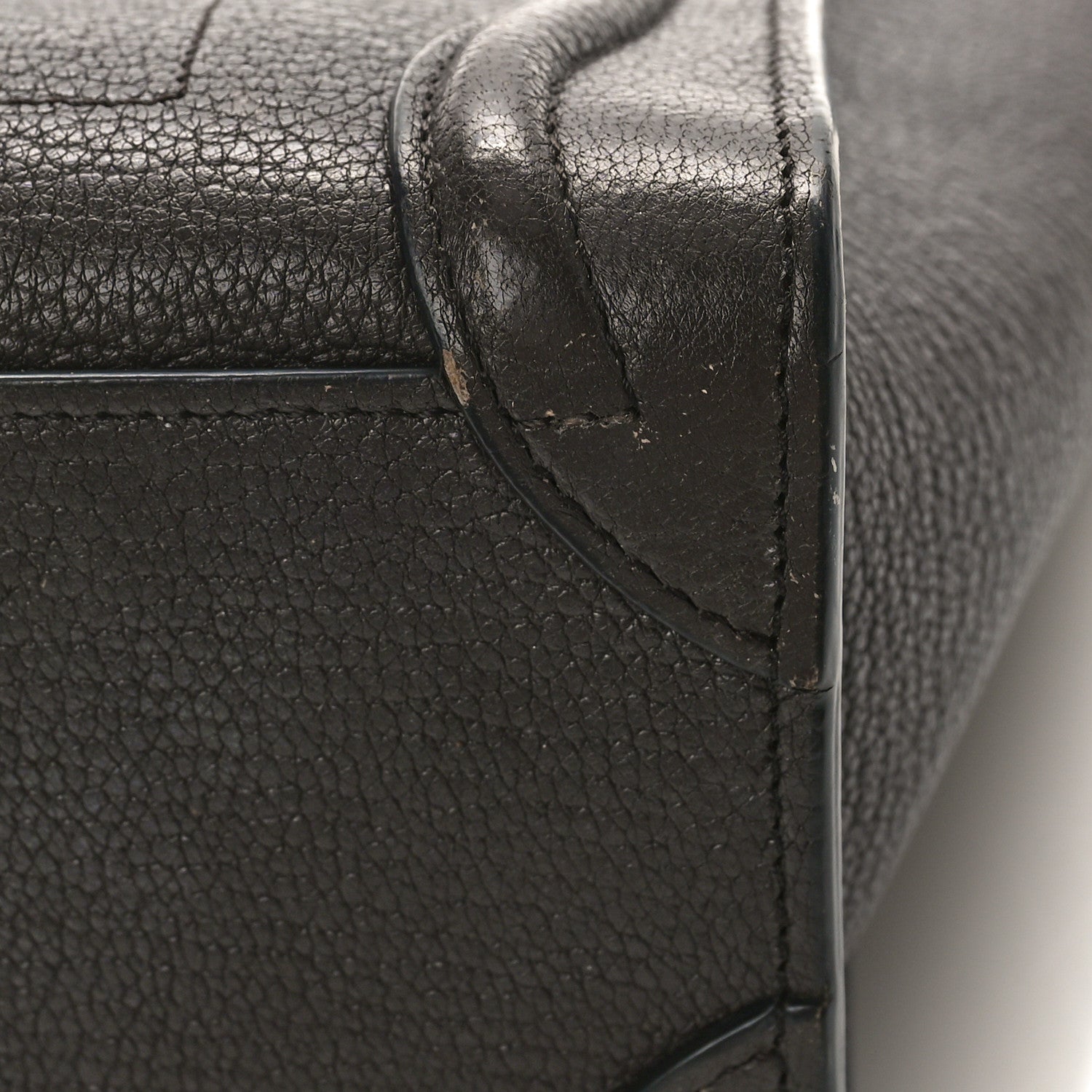 Celine Drummed Calfskin Nano Luggage Brown 11 of 13