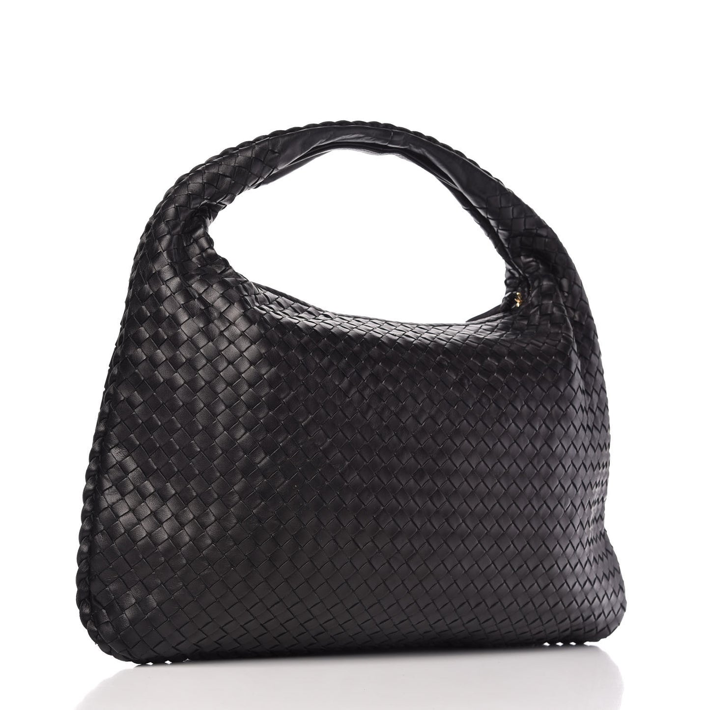Nappa Intrecciato Large Veneta Hobo Black