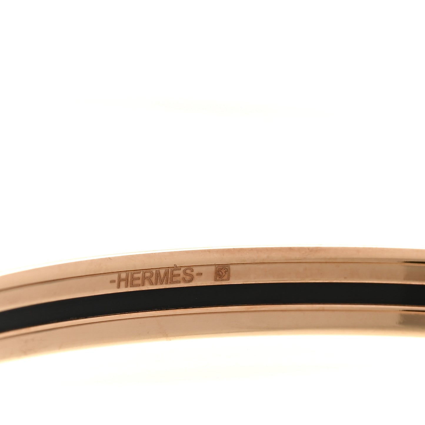 Enamel Printed Extra Narrow Fusion Bracelet Rose Candeur Poussin