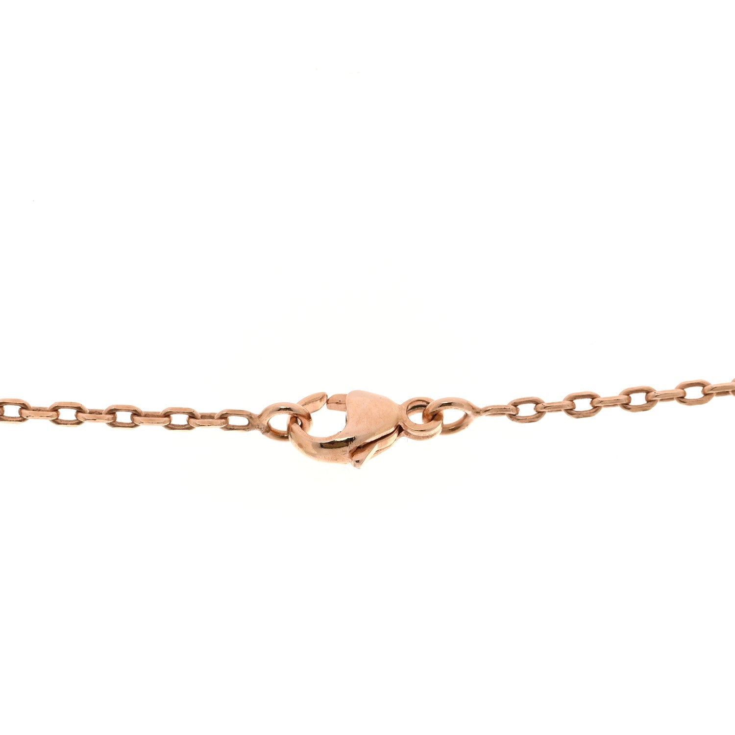 Hermes Lacquered Rose Gold Pop H Pendant Necklace White 7 of 8