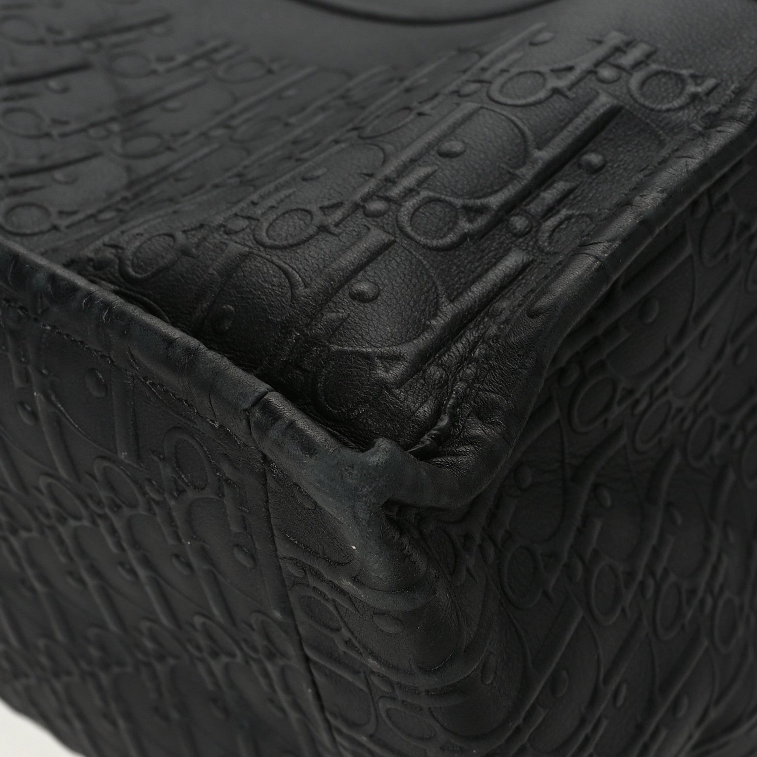 Christian Dior Oblique Calfskin Embossed Large Book Tote Black 9 of 11