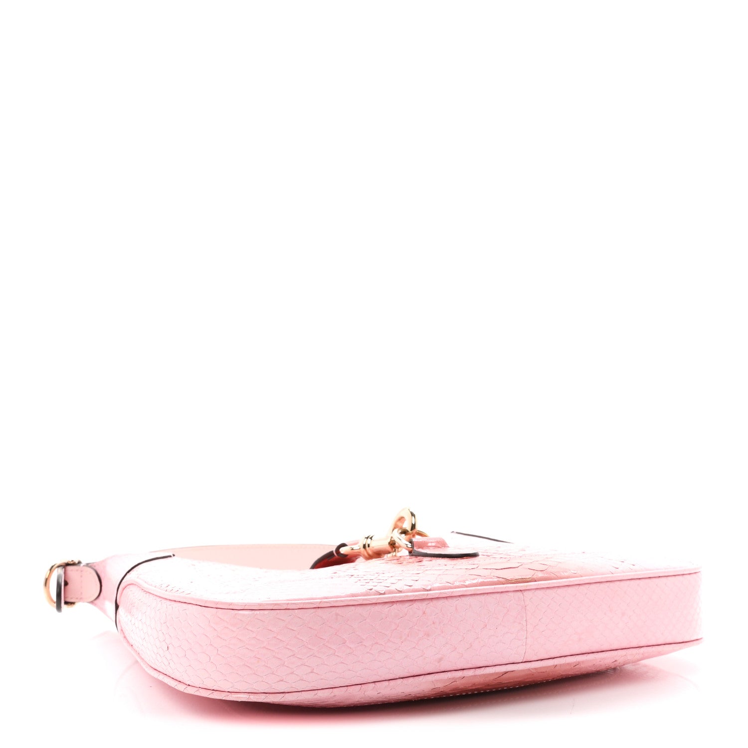 Gucci Snakeskin Web Small Jackie 1961 Hobo Pink 3 of 10