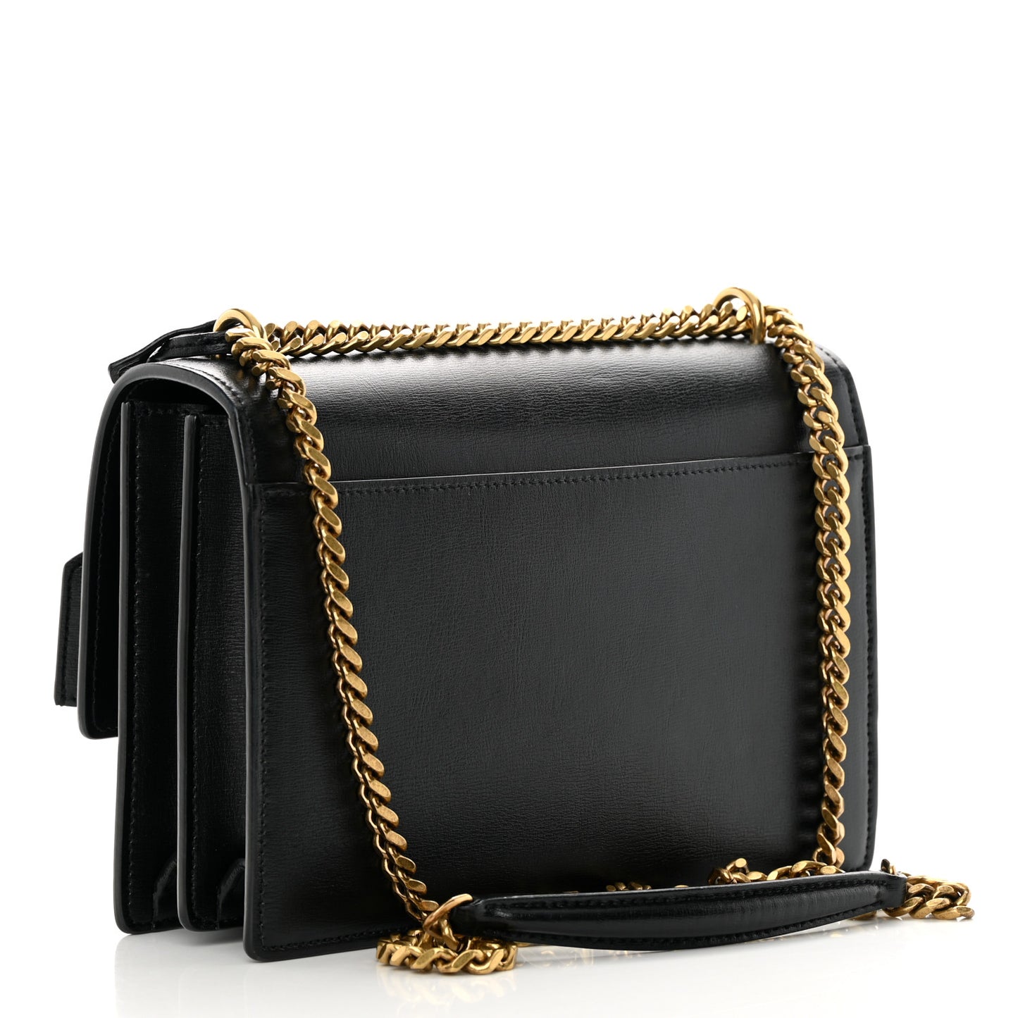 SAINT LAURENT Calfskin Medium Monogram Sunset Black