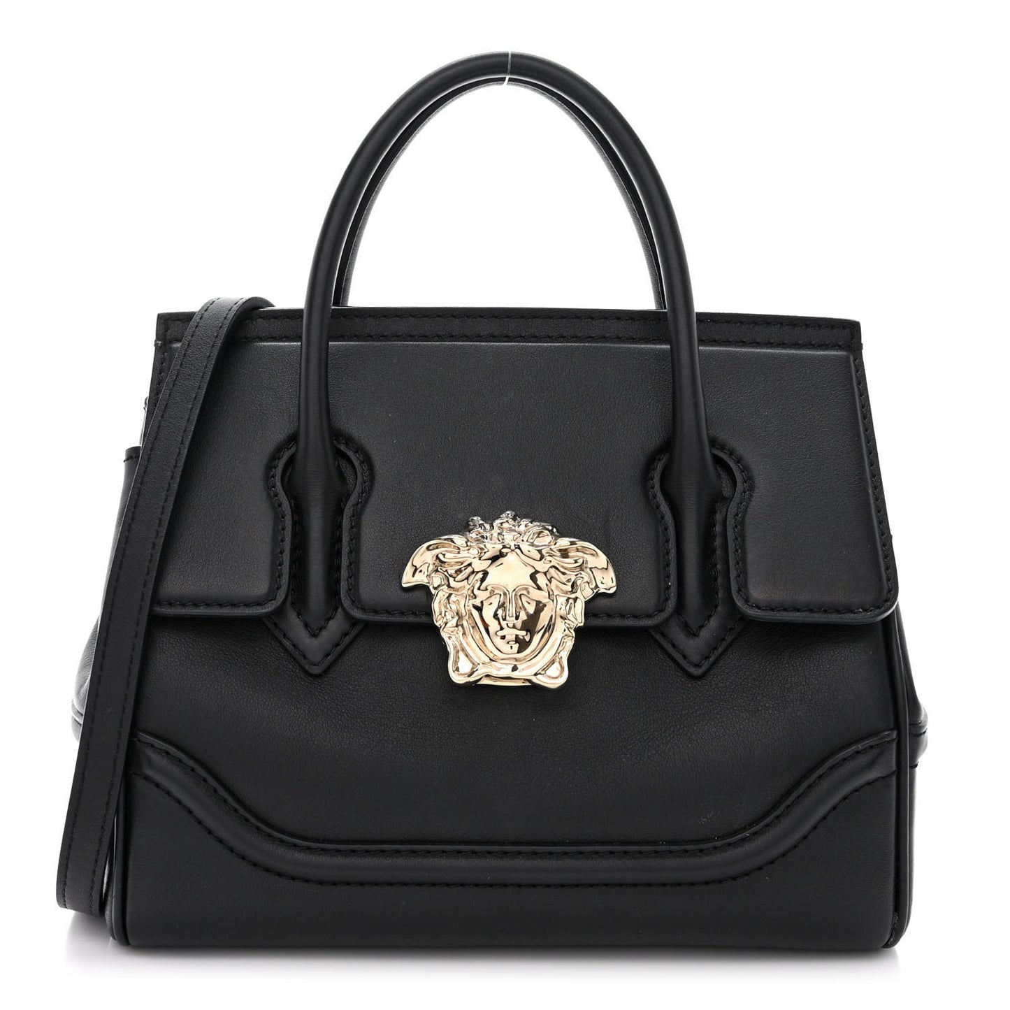 Calfskin Medium Palazzo Empire Bag Black