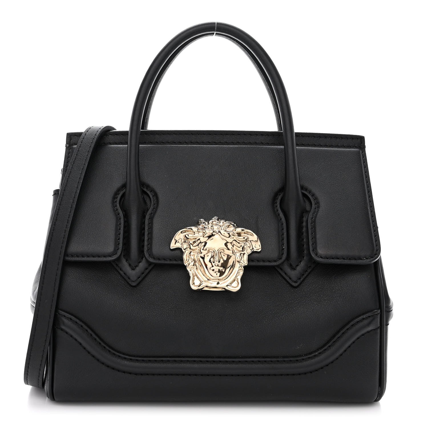 Versace Calfskin Medium Palazzo Empire Bag Black 1 of 17