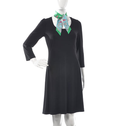 Hermes Silk Mors Et Gourmettes Remix Twilly Vert Vif Bleu Fuchsia 2 of 5