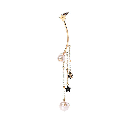 Christian Dior Pearl Shiny-D Earring Gold 1 of 4
