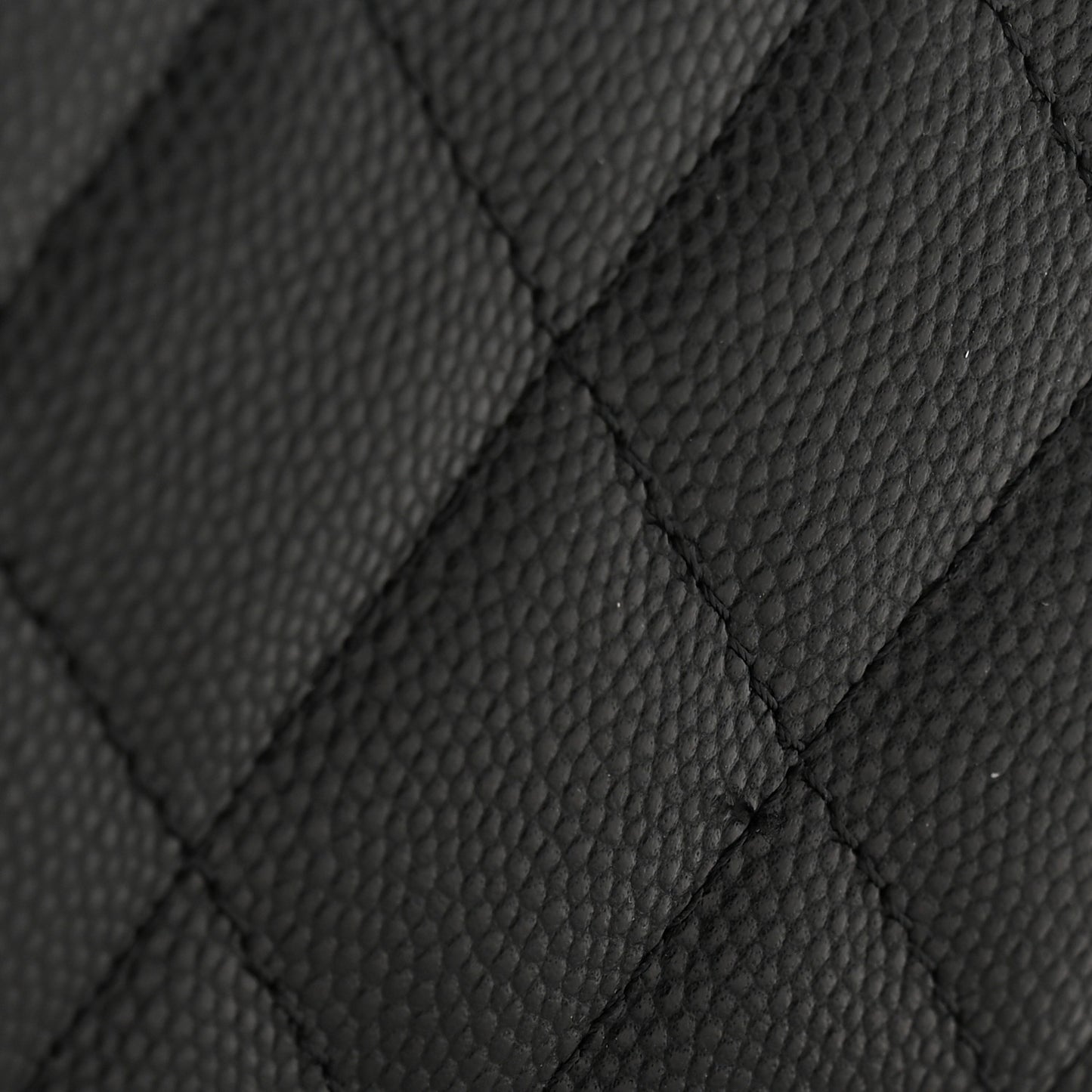 Caviar Quilted Small Bifold Wallet Black