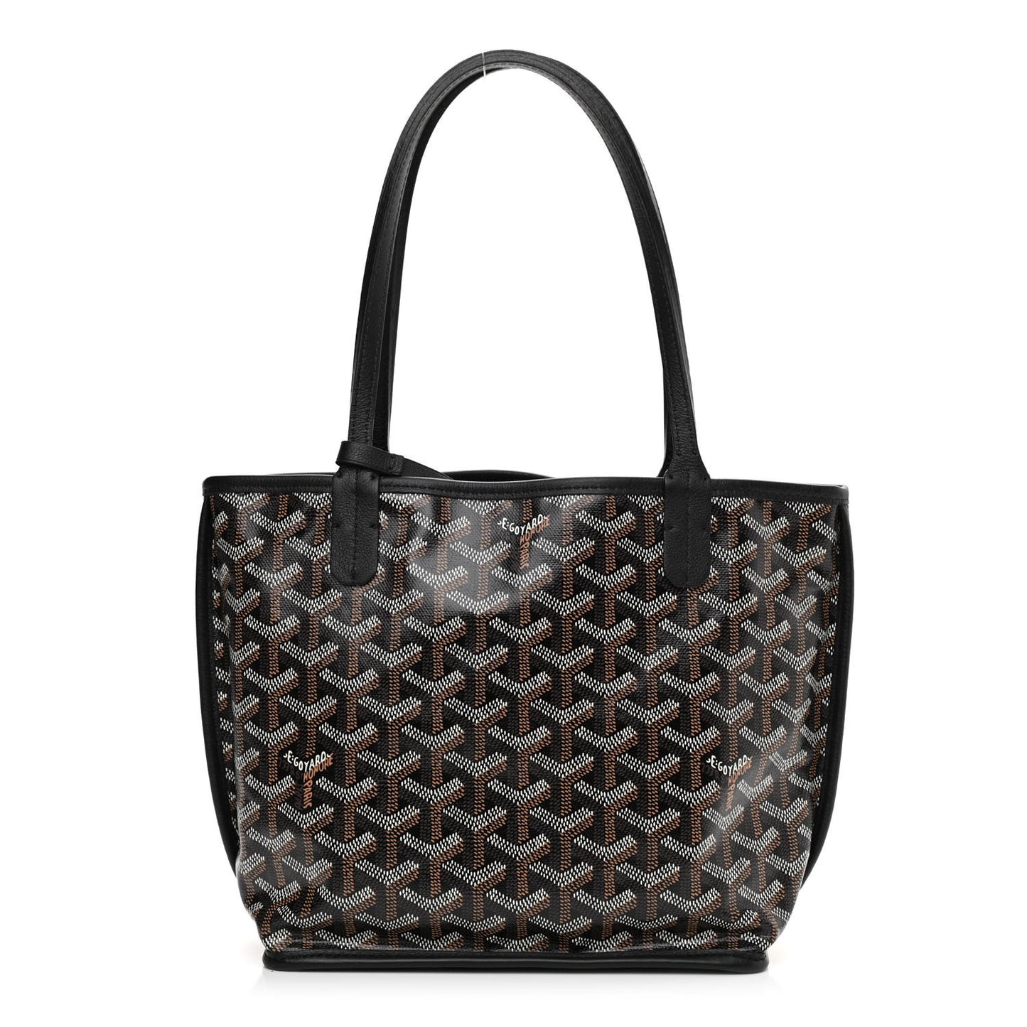 Goyardine Reversible Mini Anjou Black
