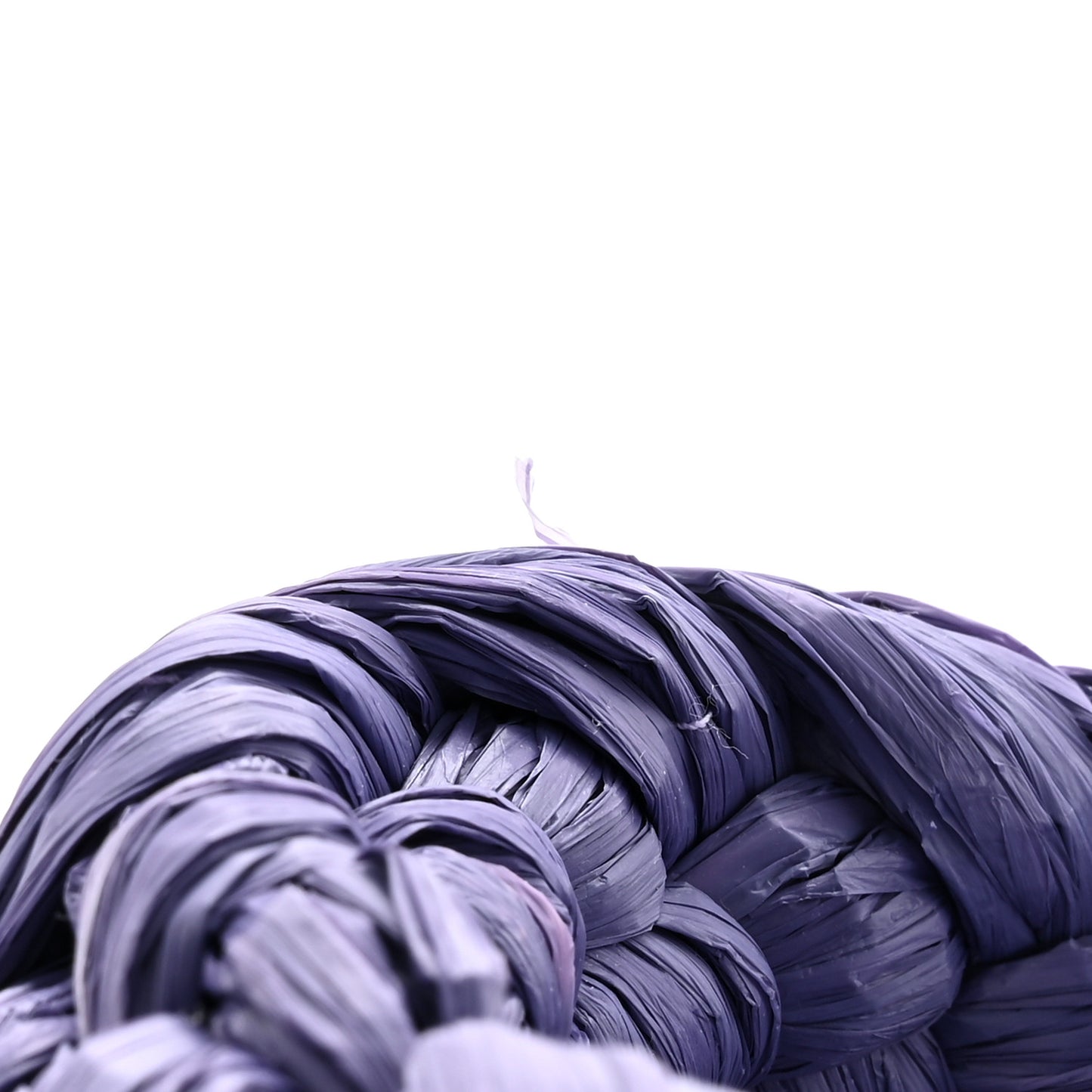 Raffia Twisted Intrecciato Stretch The Board Sandals 36 Lavender