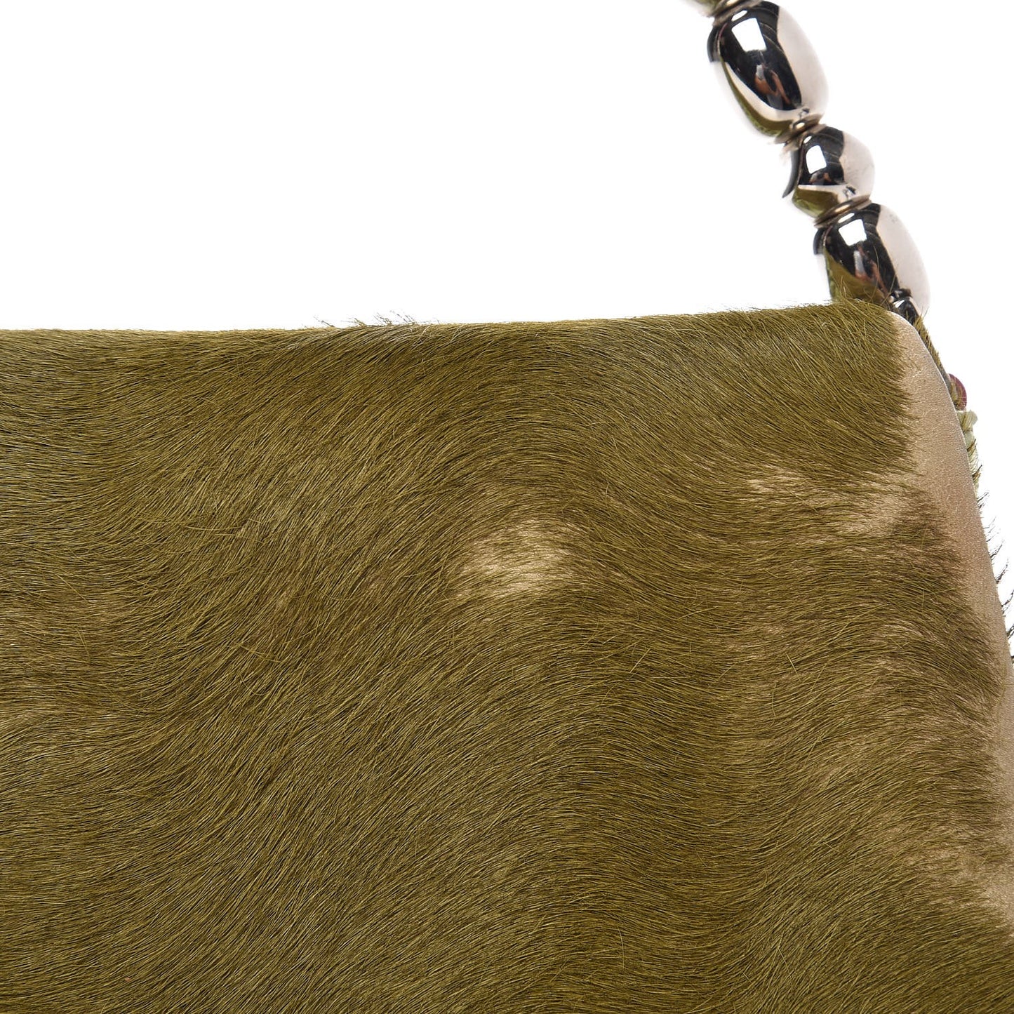 Python Pony Hair Malice Flap Green