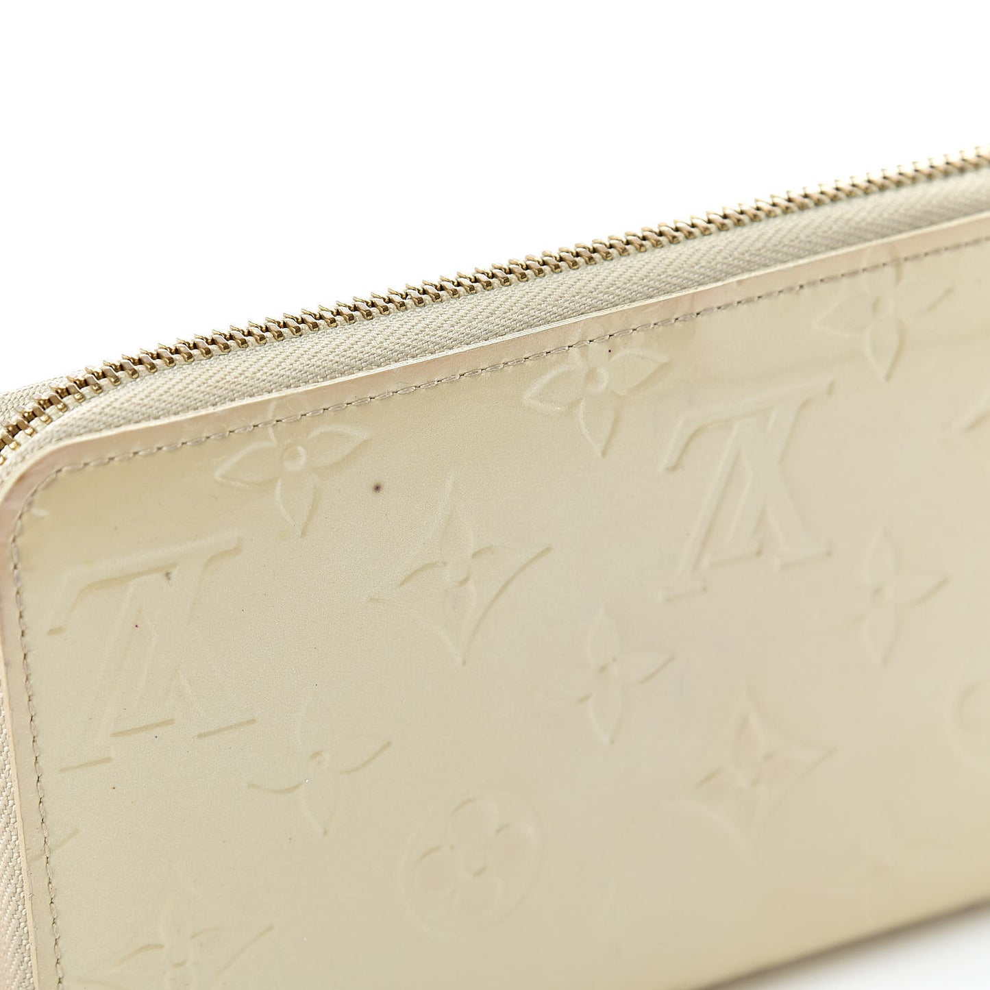 Vernis Zippy Wallet Blanc Corail