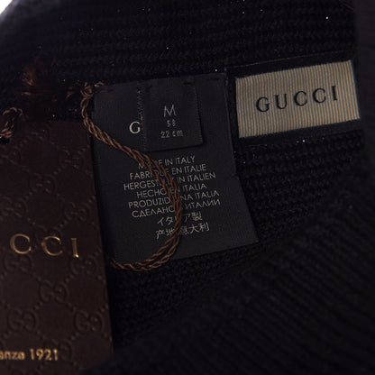 Gucci Wool Tricot Interlocking G Simple GG Beanie Hat M Midnight Blue 3 of 3