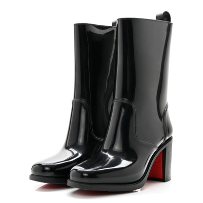 Christian Louboutin Recycled PVC Calfskin Loubirain 70 Boots 36 Black 3 of 11