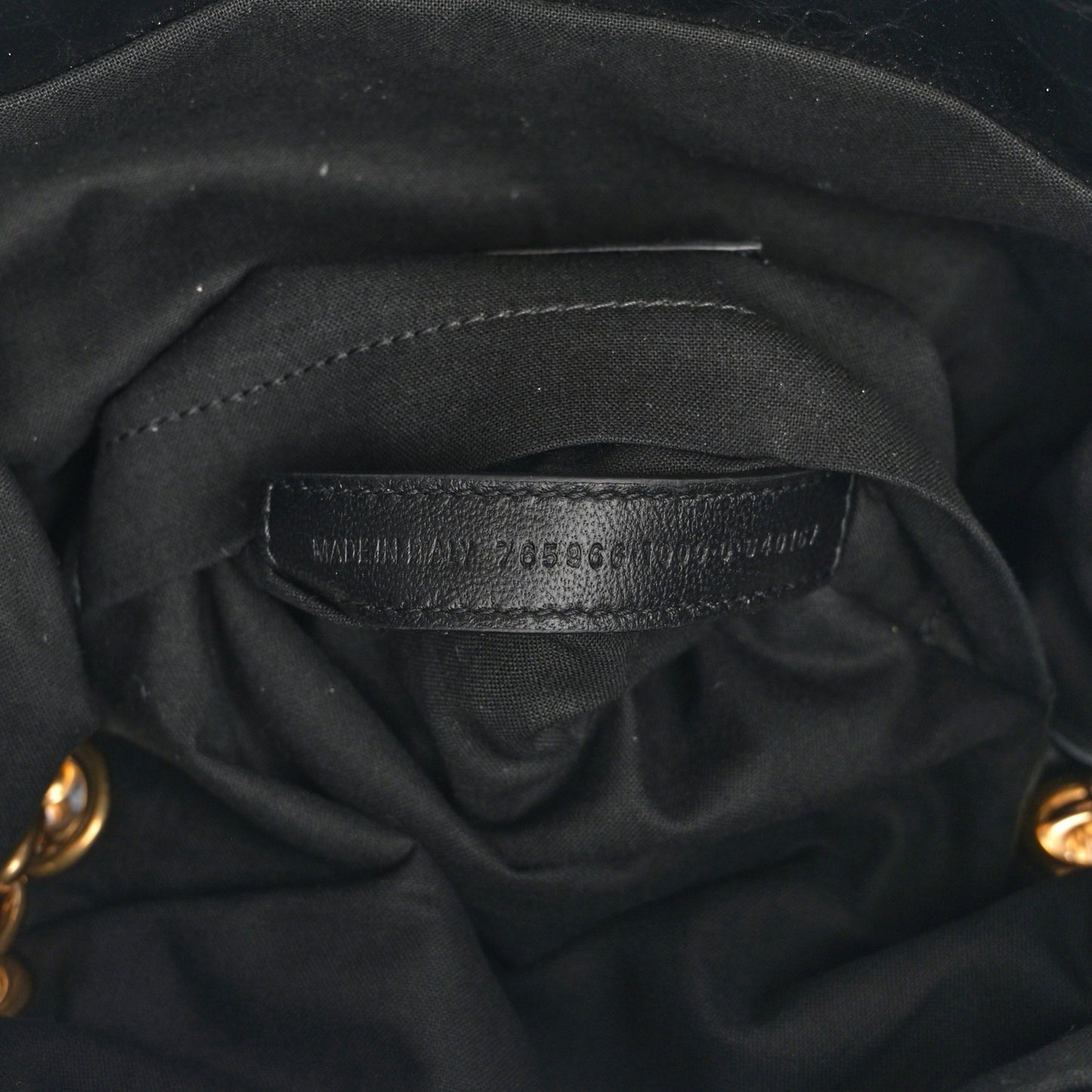 Arena Calfskin Small Monaco Chain Shoulder Bag Black