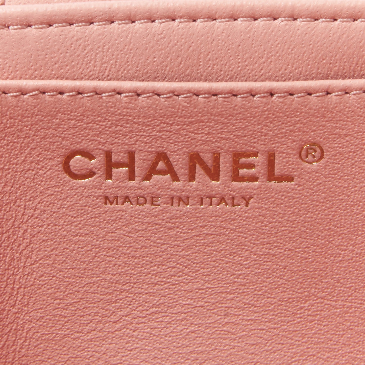 Lambskin Quilted Trendy Vanity Case Pink