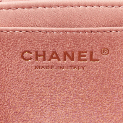 Chanel Lambskin Quilted Trendy Vanity Case Pink 9 of 10