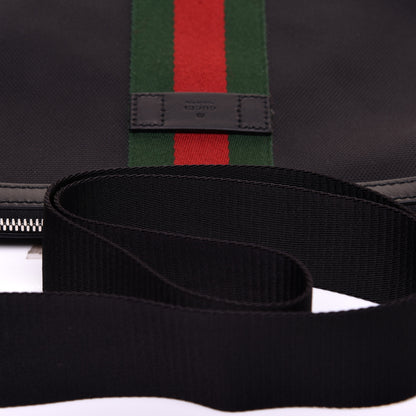 Gucci Techno Canvas Web Messenger Bag Black 12 of 13