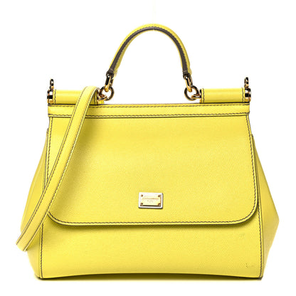 Dolce & Gabbana Dauphine Medium Miss Sicily Satchel Light Yellow 1 of 11