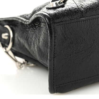 Balenciaga Agneau Arena Silver Hardware Small Le City Black 9 of 10