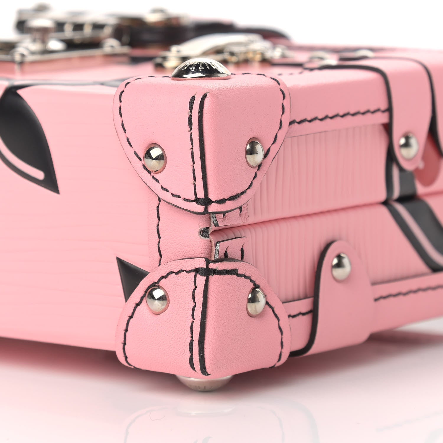 Louis Vuitton Epi Chain Flower Petite Malle Pink 8 of 8