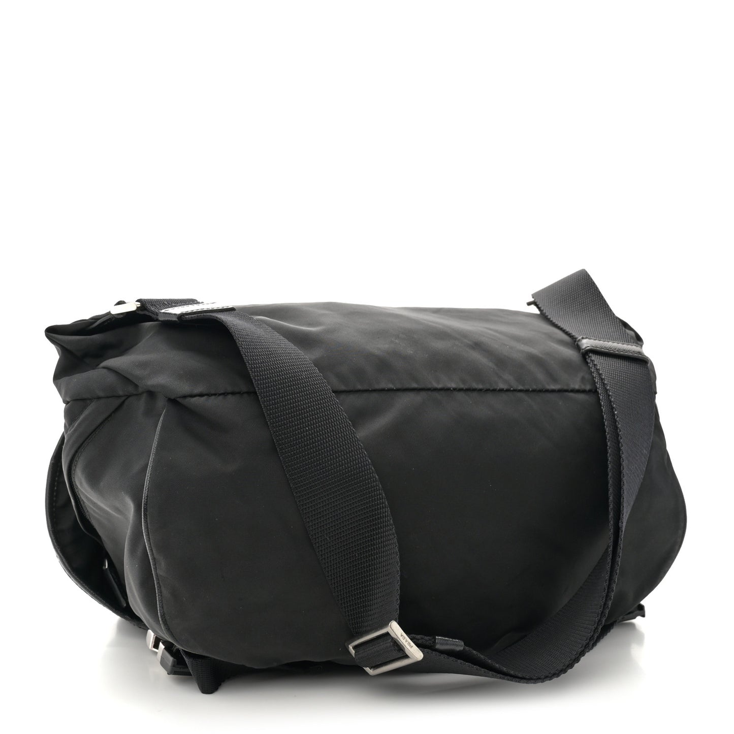 Nylon Tessuto Montagna Messenger Bag Black