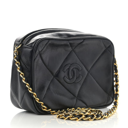 Chanel Lambskin CC Tassel Camera Case Black 2 of 10