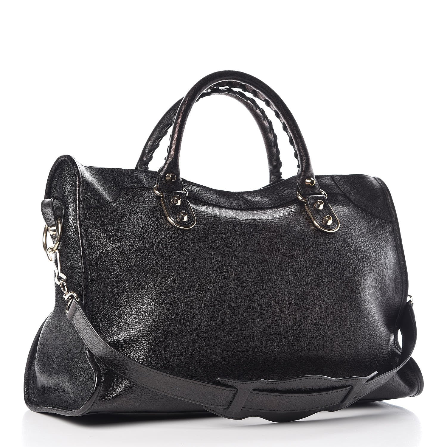 Balenciaga Chevre Gold Metallic Edge Hardware City Black 3 of 7