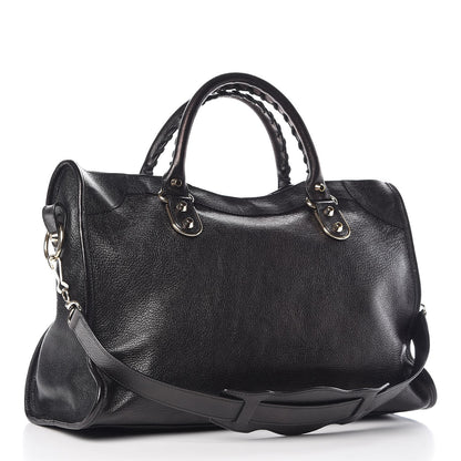 Balenciaga Chevre Gold Metallic Edge Hardware City Black 3 of 7