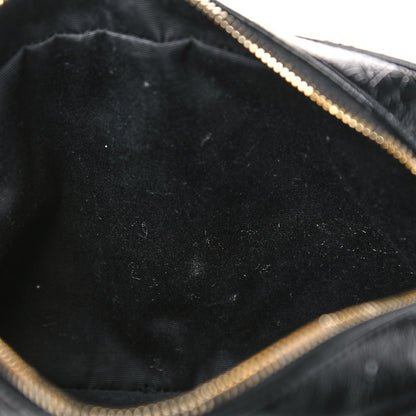 Saint Laurent Tweed Calfskin Monogram Lou Camera Bag Black 9 of 13