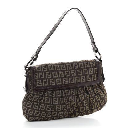 Fendi Zucchino Small Chef Shoulder Bag Tobacco 3 of 8