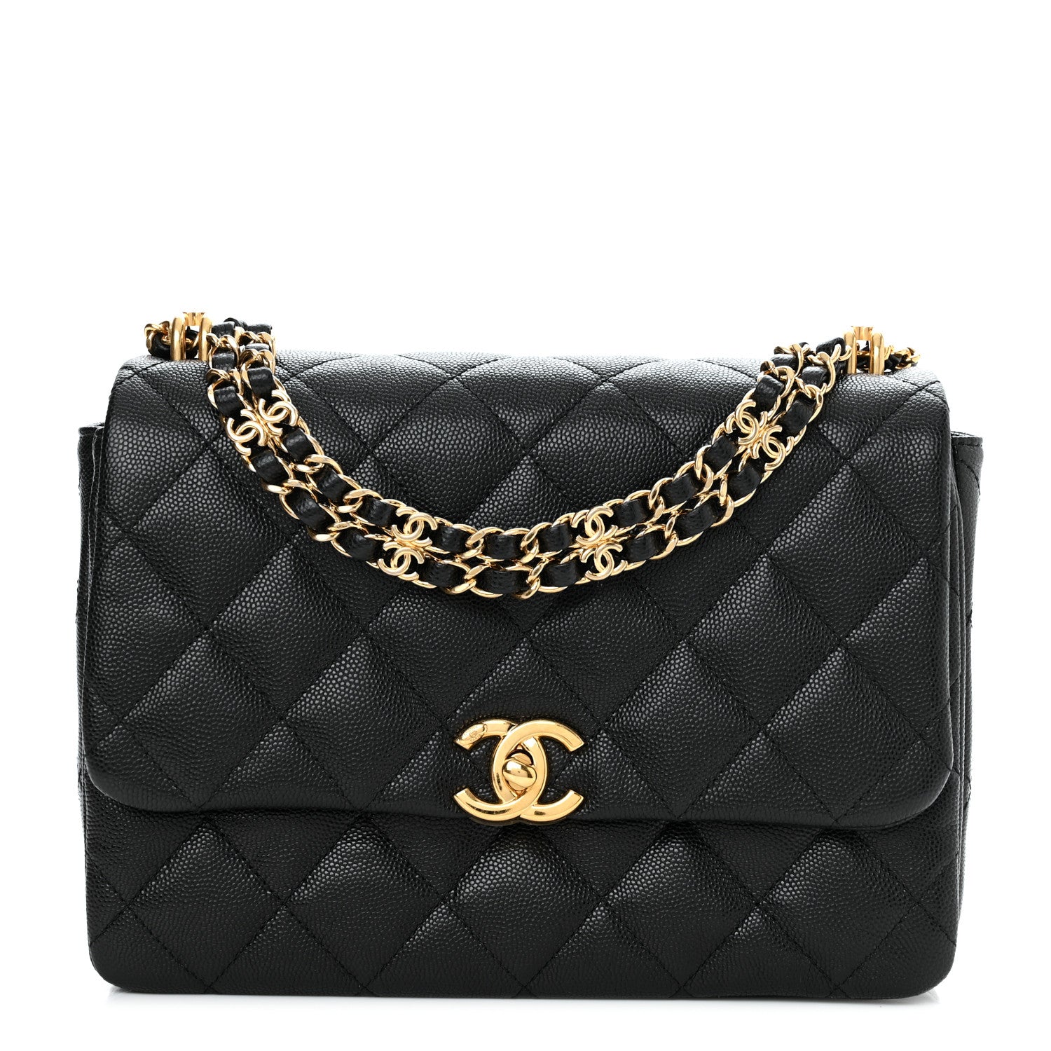 Chanel Caviar Quilted Coco First Flap Black 1 of 10