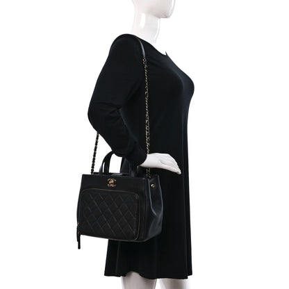 Chanel Caviar Quilted Small Business Affinity Shopping Bag Black 2 of 10