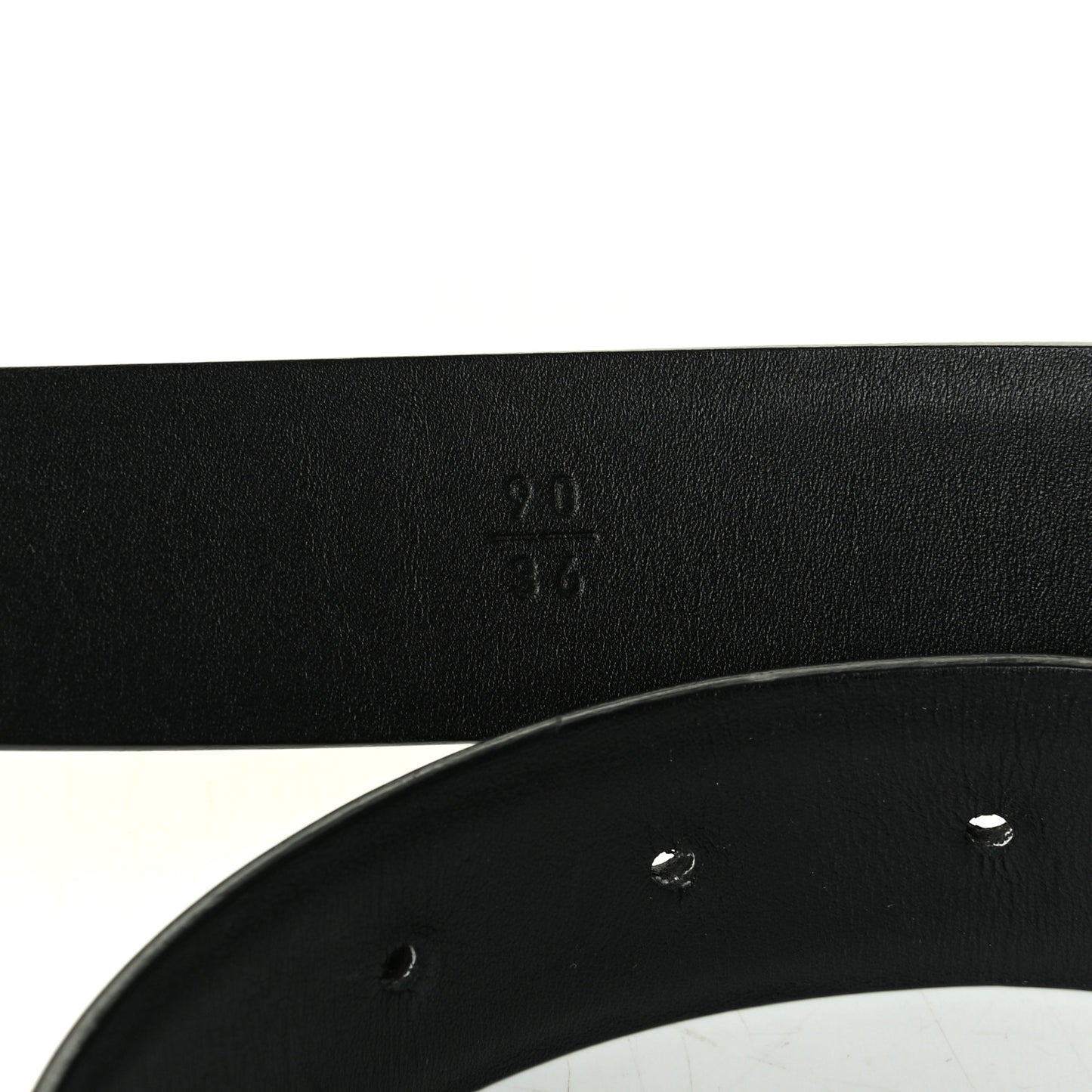 Calfskin Crystal CC Belt 90 36 Black Red