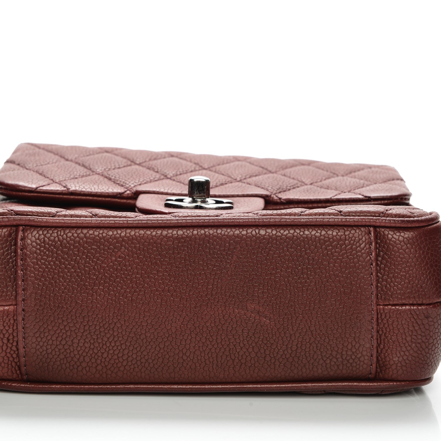 Chanel Caviar Quilted Small Rock In Rome Flap Burgundy 8 of 8