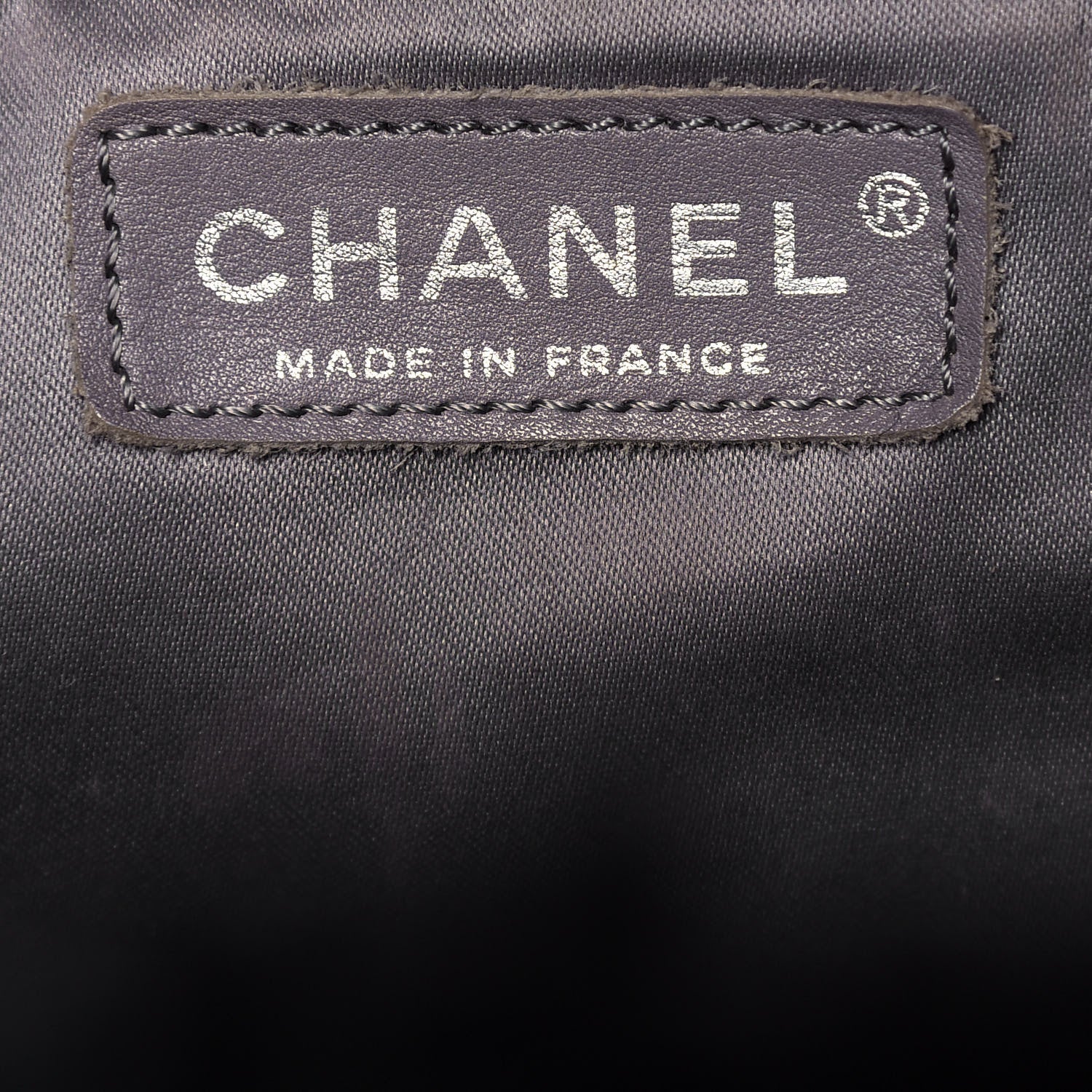 Chanel Vinyl Quilted Large Funny Tweed Tote Black 6 of 15