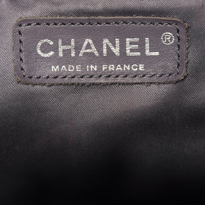 Chanel Vinyl Quilted Large Funny Tweed Tote Black 6 of 15