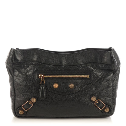 Balenciaga Agneau Giant 12 Rose Gold Hardware Cosmetic Pouch Black 1 of 7